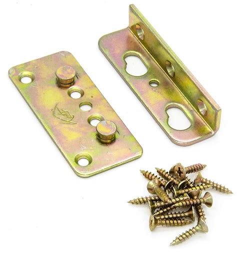 metal bed rail brackets|heavy duty bed brackets.